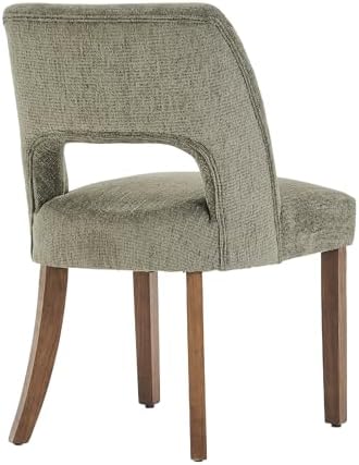 VKNOW Dining Chairs Set of 2, Fabric Dining Room Chairs, Green