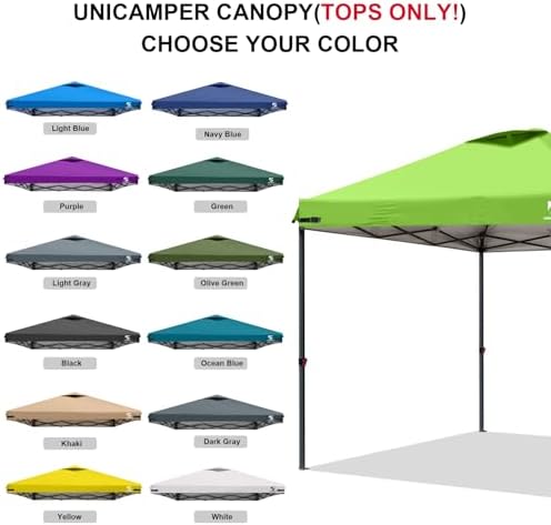 10x10 Pop Up Canopy Replacement Top Cover with Air Vent(Frame NOT INCUDE)