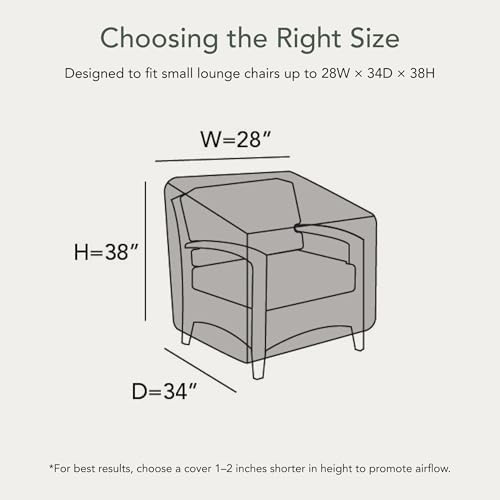 Covermates Classic Chair Cover – 28Wx34Dx38H, Tan