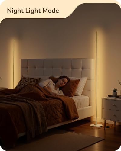 EDISHINE 2 Pack 57.5” Corner Lamp with Remote, 7 CCT Adjustable & Dimmable