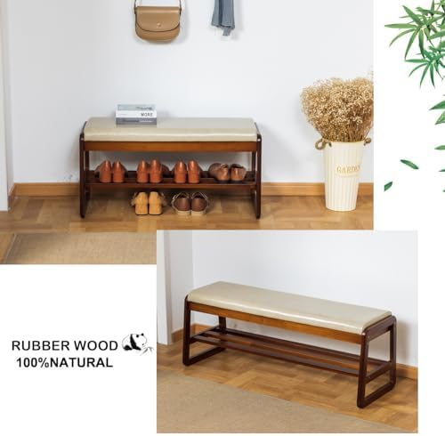 latifolia 2 Tier Shoe Rack Bench with Flip-Top Storage, Grey