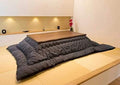 BJDesign Japanese Kotatsu Heated Table, 120V Heater, Brown, 59 x 33 in