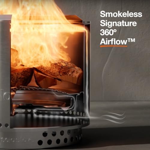 Solo Stove Bonfire w/Stand | 19.5" Smokeless Wood Burning Fire Pit, Silver