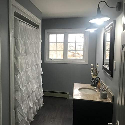 BRIGHTESS Bathroom Light Fixtures,Black Vanity Light, Decor Barn Light,E26 Farmhouse Wall Lamps Sconces Kitchen Bedroom Hardwired (2 Packs)
