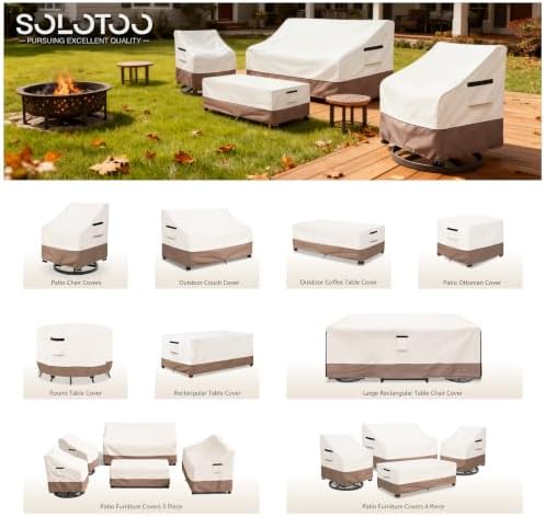 Patio Chair Covers Waterproof 2 Pack, 30" W x 34" D x 36" H