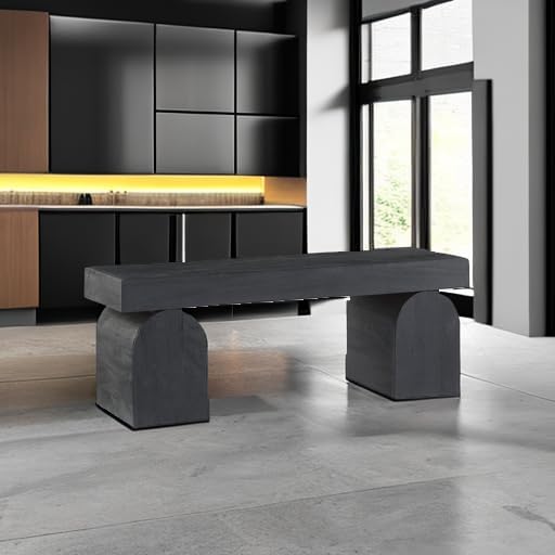 Signature Design by Ashley Holgrove Modern Entryway Accent Bench, Black