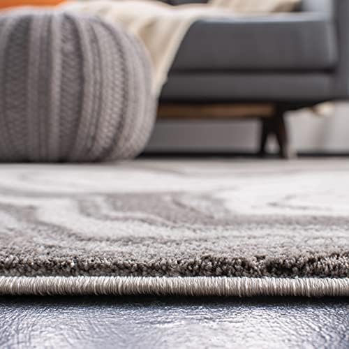 SAFAVIEH Craft Collection X-Large Area Rug - 12' x 15', Grey & Silver, Modern Abstract Design, Non-Shedding & Easy Care, Ideal for High Traffic Areas in Living Room, Bedroom (CFT819G)