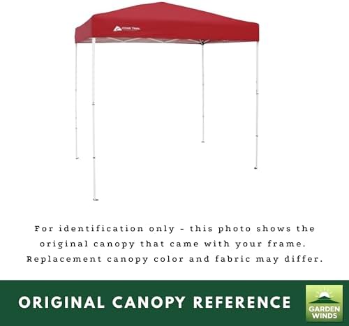 Garden Winds Reinforced RipLock 350 Replacement Canopy Top Cover Compatible with Ozark Trail 4' x 6' Outdoor Pop Up Canopy Model FGA64S1 - Slate Gray