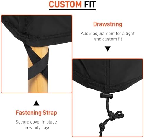 Arcedo High Back Outdoor Chair Cover Waterproof, 2 Pack, 27"W x 30"D x 42"H