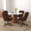 Chromcraft Douglas D9520 Swivel-Tilt Dining Chair - Chestnut - Mocha - 6pc