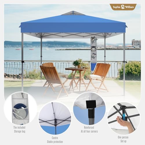 Sophia & William Canopy Tent 10x10 Pop up, One Person Push Set up Tents