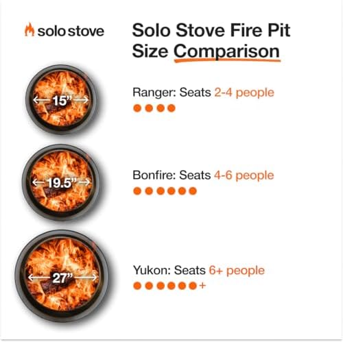 Solo Stove Bonfire w/Stand | 19.5" Smokeless Wood Burning Fire Pit, Silver