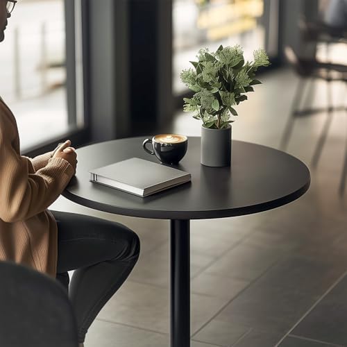 FDW | Bar Table | 40 Inch | Black | Fixed Height Round Table