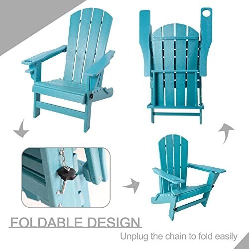 Kozyard Folding Adirondack Chair, Patio Outdoor Chairs