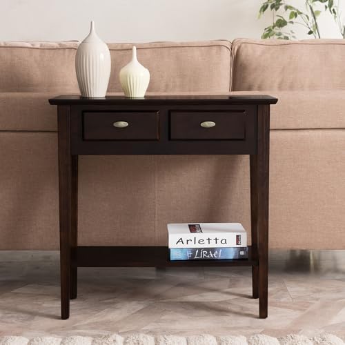 Leick Home Teegan Console Table, 30", Chocolate Oak