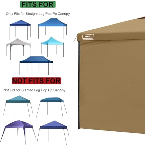 10X10 Canopy Tent Sidewalls with Zipper for Canopy Frame, 3Pcs Sunwalls