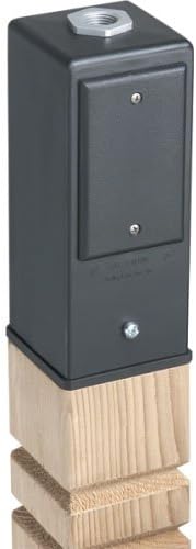 Arlington Industries GPD9B Gard-N-Post Outdoor Deck-Mount Light Post for Outlets/Lamps, 9-Inch, Black