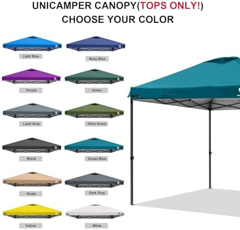 10x10 Pop Up Canopy Replacement Top Cover with Air Vent(Frame NOT INCUDE)