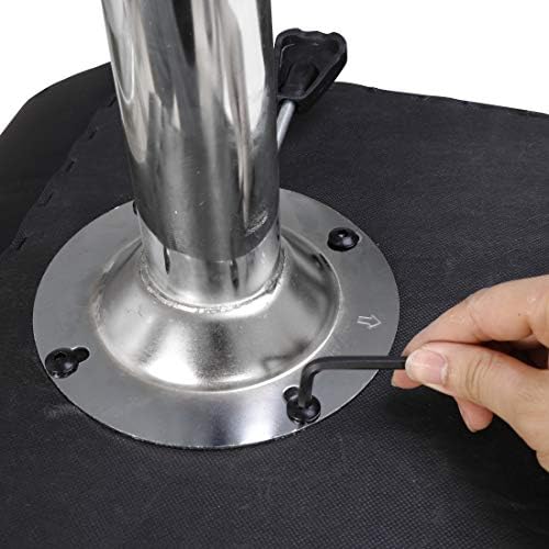 SUPER DEAL Set of 2 Bar Stools for Kitchen, Modern PU Leather Swivel Adjustable Counter Height Swivel Stool with Square Back (2, Black)