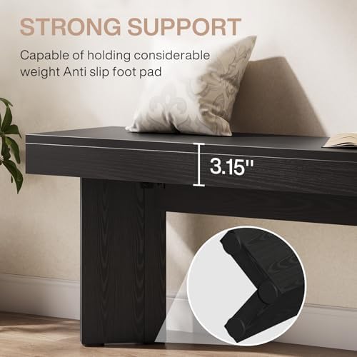 Tribesigns 47" Wooden Entryway Bench