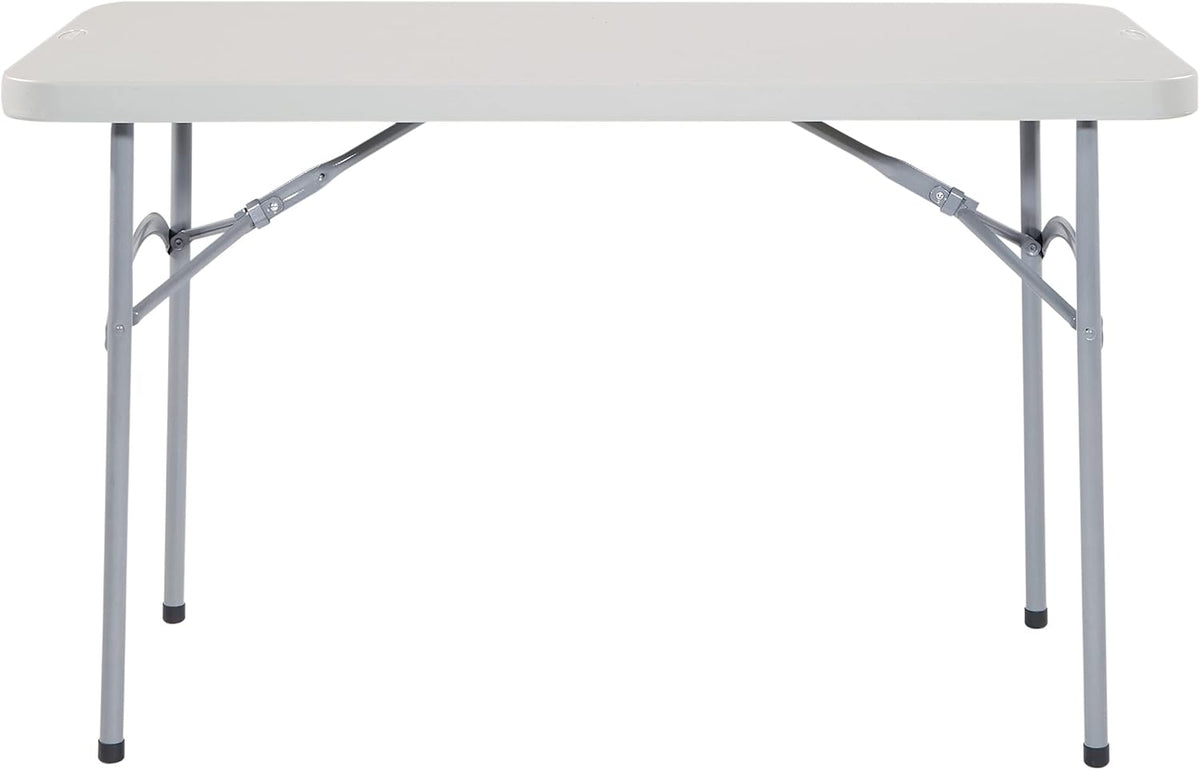 Office Star Resin Multipurpose Rectangle Folding Table for Indoor or Outdoor Use, 4 Feet x 2 Feet