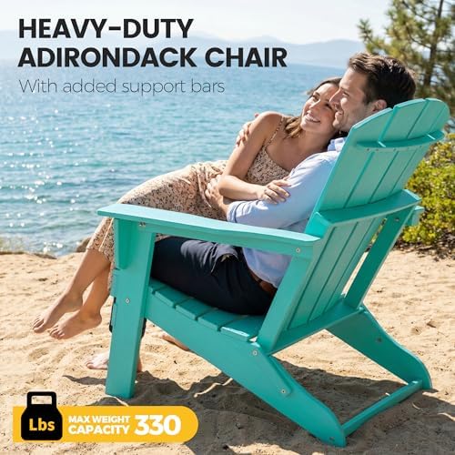 Folding Adirondack Chair, HDPE Outdoor Chair, Aruba