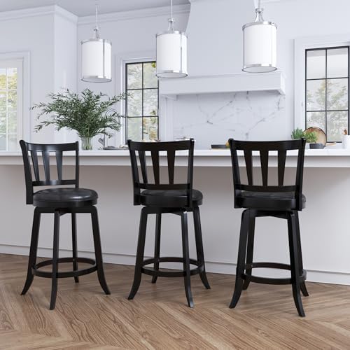 Hillsdale Presque Isle Swivel Stool, Counter Height, Black