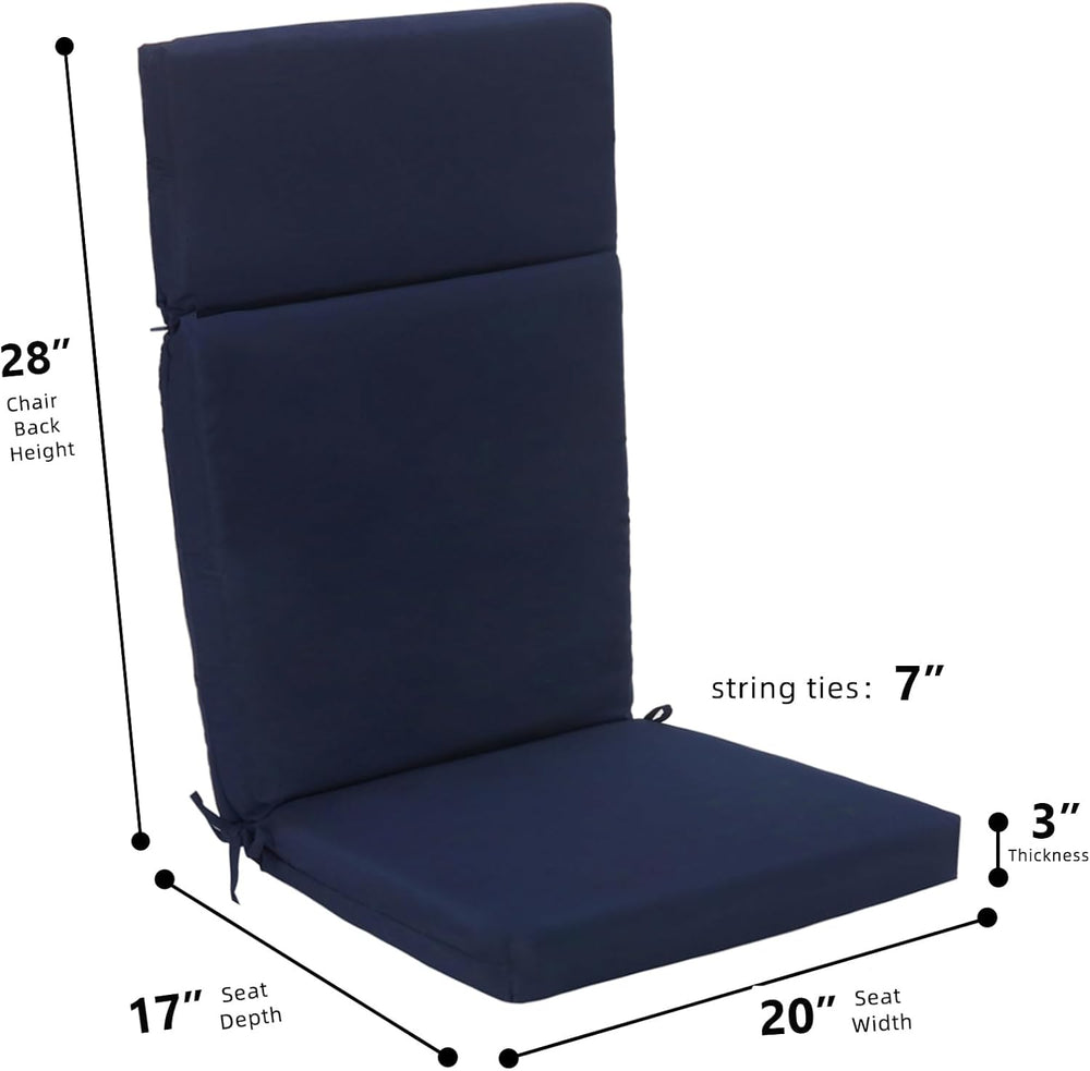 Adirondack Chair High Density Foam Cushions,High Back Outdoor Rocking Chair C...