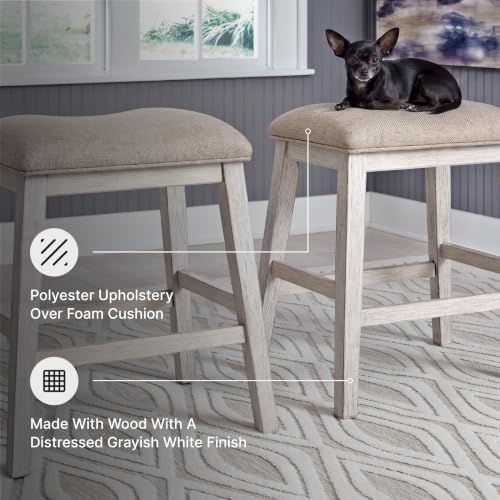 Signature Design by Ashley Skempton Counter Height Bar Stool, Set of 2
