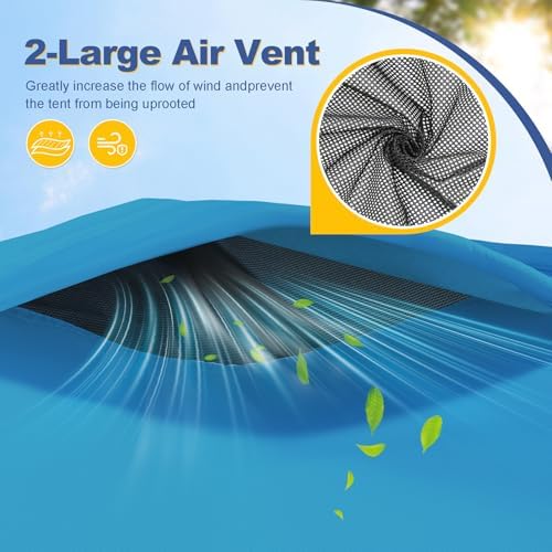 Explore Land 10x10ft Canopy Replacement Top for Straight Leg Frame, Blue