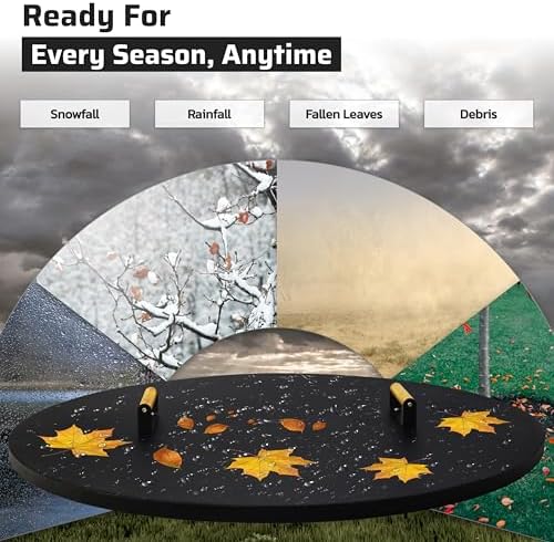 FEBTECH - 35" Round Fire Pit Cover Lid - Fits 32" Fire Pit Fireplace Lid