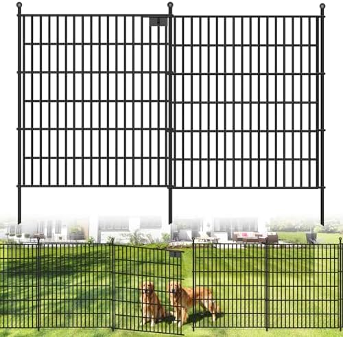 10 Panel No Dig Decorative Garden with Gate 32" H x 24.2'L