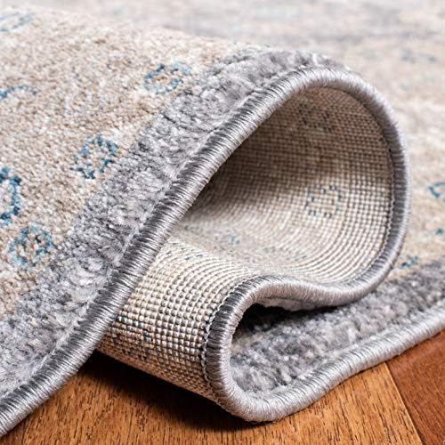 SAFAVIEH Sofia Collection Area Rug - 10' x 14', Light Grey & Beige, Vintage Oriental Distressed Design, Non-Shedding & Easy Care, Ideal for High Traffic Areas in Living Room, Bedroom (SOF330B)