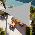 Shade&Beyond 16'X16'X16' Sun Shade Sail Light Grey Triangle