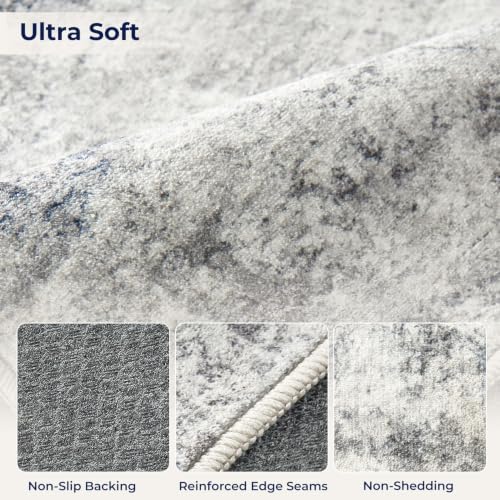 DMOYEST 8x10 Area Rug for Living Room Washable Abstract Indoor Carpet