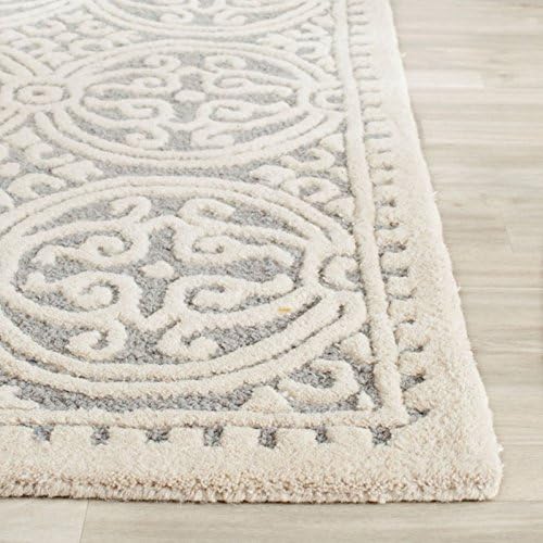 SAFAVIEH Cambridge Collection 11' x 15' Black/Ivory CAM123E Handmade Moroccan Premium Wool Area Rug