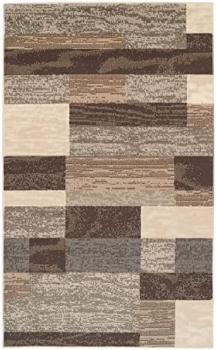 SUPERIOR Rockwood Modern Geometric Indoor Area Rug, 9'x12', Slate
