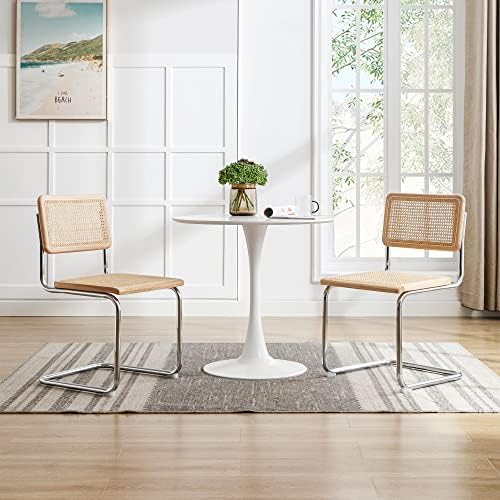 Rattan Dining Chairs Set of 2, Cesca Chairs for Kitchen Room, Mid Century