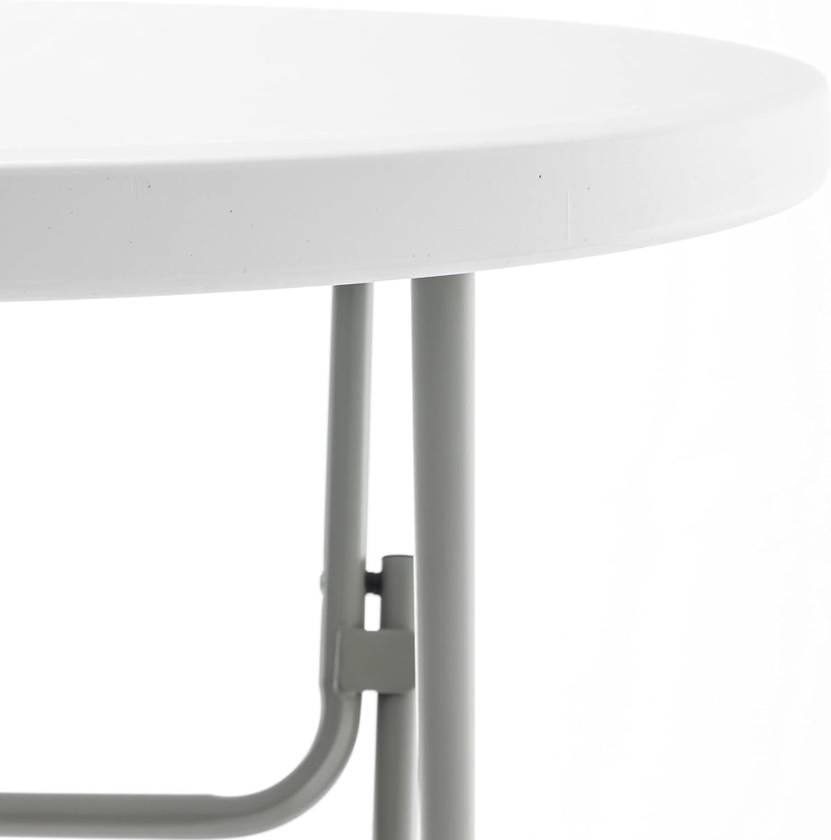BTExpert 32" Round 43" Bar Height White Granite Plastic Folding Table Portable Commercial Table Banquet Card Coffee Dining Cocktail Table for Wedding Party Event Home Kitchen Outdoor Set of 2