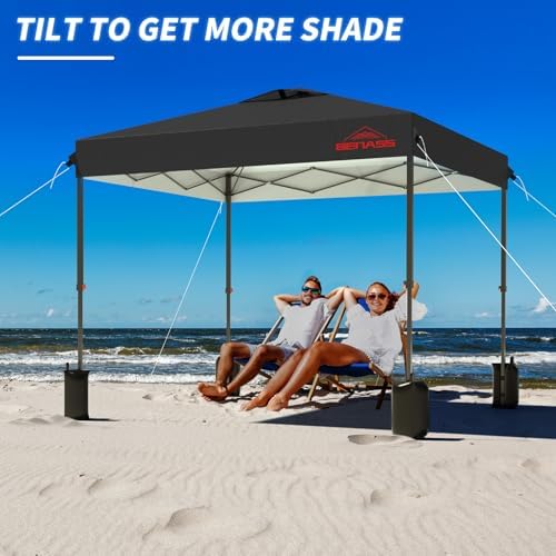 12x12 Pop Up Canopy Tent, Black