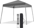 10x10FT Slant Leg Pop Up Canopy Tent, Portable Outdoor Shelter