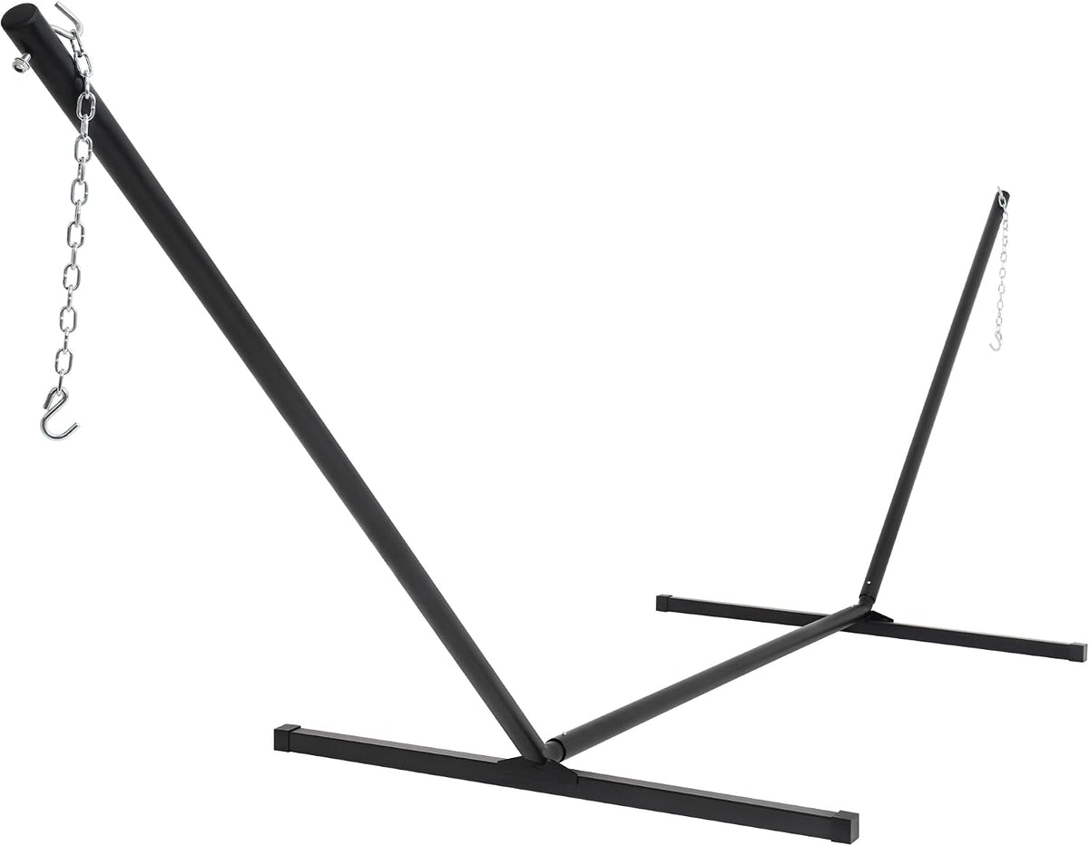 Lazy Daze Heavy Duty 15 Ft Hammock Stand with Hooks and Chains for Outdoor