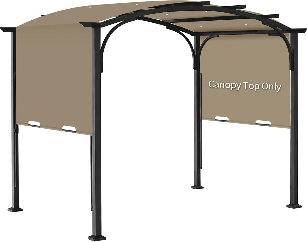 slashome 200" x 103" Pergola Replacement Canopy, Fits L-PG152PST-B, Khaki