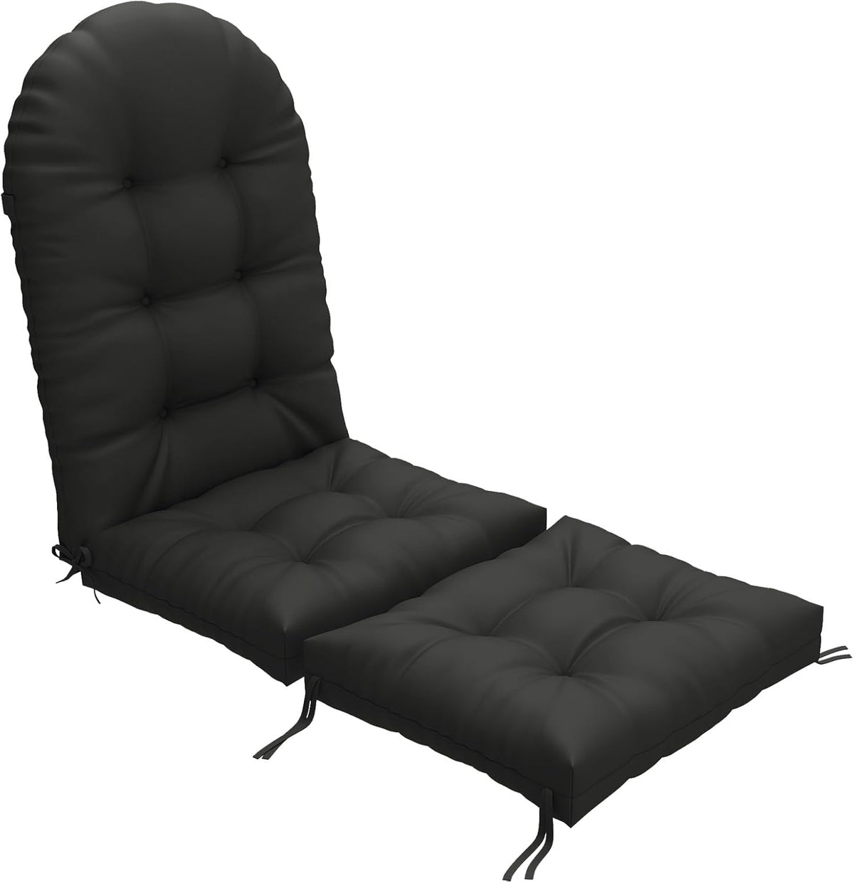 Outdoor Adirondack Chair Cushion 44x19x4 Inch, Black