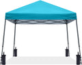 ABCCANOPY 10x10 Pop Up Canopy Tent, Slant Leg Outdoor Shade, Turquoise