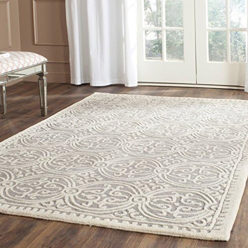 SAFAVIEH Cambridge Collection 11' x 15' Black/Ivory CAM123E Handmade Moroccan Premium Wool Area Rug