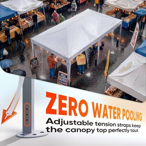 Quictent 10x20FT Pop Up Canopy Tent Without Sidewalls