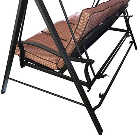garden winds replacement canopy for belden park swing showing dimensions