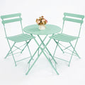 Kromax Outdoor 3Piece Patio Bistro Set,Folding Bistro Table and Chair,Green
