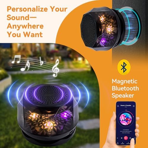 Covered Outdoor Patio Gazebo 11'x13' with LED Lights & Bluetooth Speaker